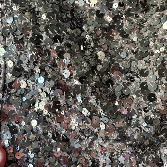 Joie Sequin Top in Vintage Silver Size L – NWT $278 Glam Holiday Party Cocktail - Picture 5 of 7